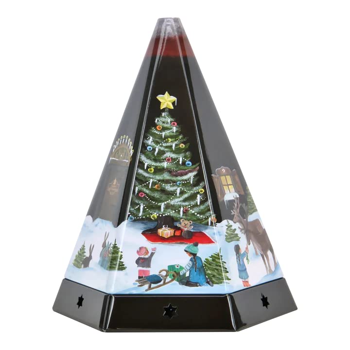 Crottendorf Incense Pyramid/Metal Incense Burner - with integrated incense cone holder for size M - Dimensions: 11.5 x 10 x 13.7 cm - Made in Germany