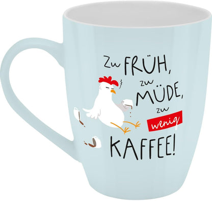 GRUSS & CO Tazza con motivo "Zu wenig Kaffee" (Troppo poco caffè) | Tazza con scritta, Porcellana New Bone China, 35 cl, con fascetta regalo | Regalo divertente, compleanno | 74211