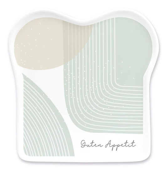 Grafik-Werkstatt Toast Plate with Saying | Porcelain | Enjoy your meal