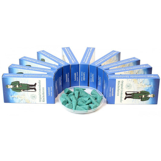 Crottendorfer Räucherkerzen - 10x24 Sparpack - Lavendel Erzgebirge