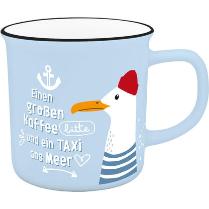 H:PPY life XL Mug with Motif | Favorite Porcelain Mug, Mug with Saying, 55 cl, with Gift Sleeve | Gift for Friend