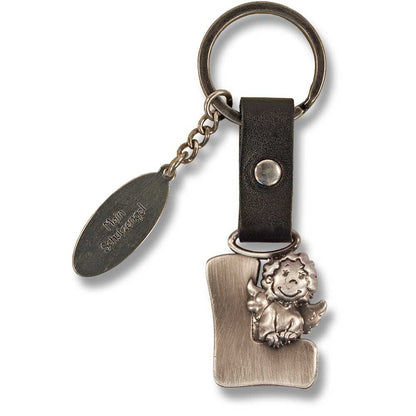 Guardian Angel Keychain Letter L