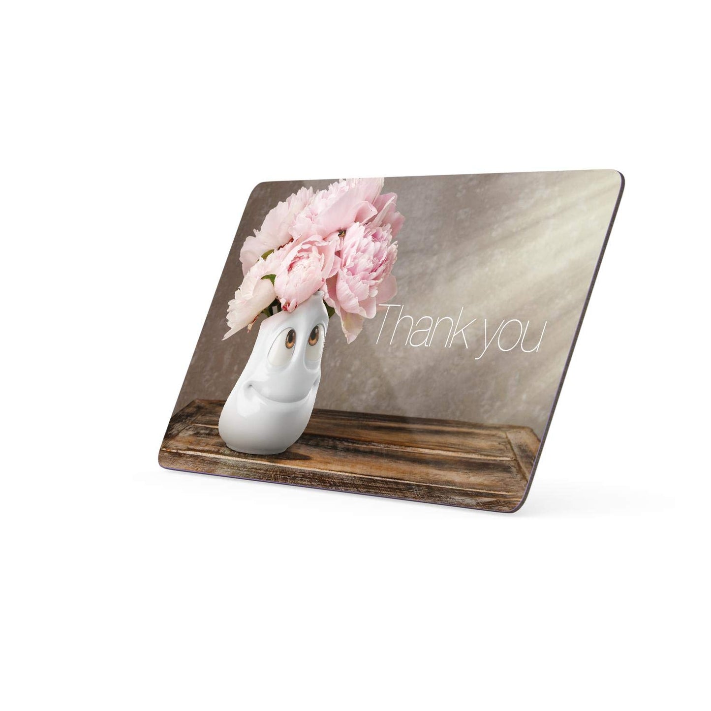 FIFTYEIGHT PRODUCTS / Tazze / Tagliere per la colazione "Danke" (Resopal, 14x23x1 cm, multicolore, Made in Germany)