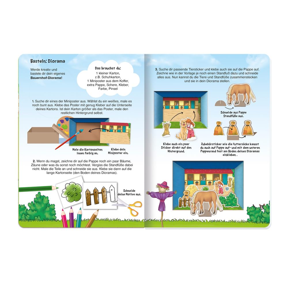 TRÖTSCH - Activity Case My Colorful Farm Case | Case with a game and coloring book, sticker pages and mini-posters | From 3 ... Educational toy Travel companion Play case [Other accessories] [Aug 28, 2025] Trötsch Verlag GmbH & Co. KG