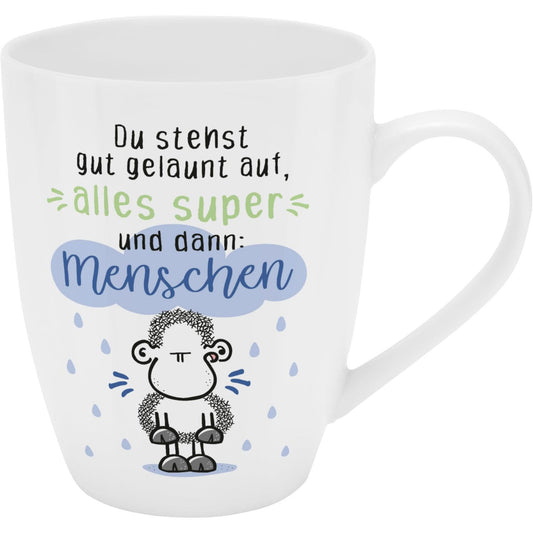 Sheepworld Becher mit Spruch | 350ml | Motiv "Menschen"