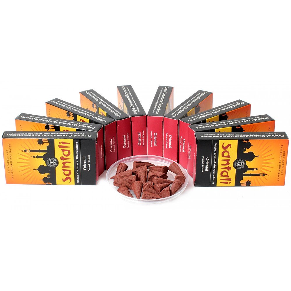 Crottendorfer Original Incense Cones - 10x20 Economy Pack - SANTALI Oriental Ore Mountains