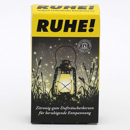 Crottendorfer Räucherkerzen zitronig Gute Dufträucherkerzen Ruhe schwarz, Größe XL, 4 Stück