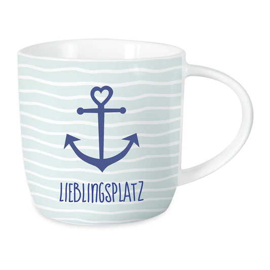 Graphics Workshop Coffee Mug with Saying 300 ml | Porcelain Mug | Favorite Place
