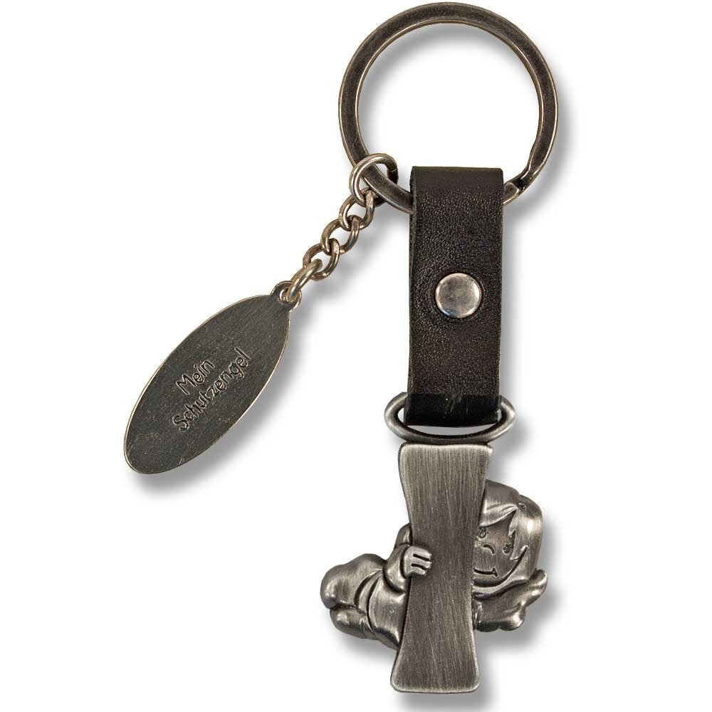Guardian Angel Keyring Letter I