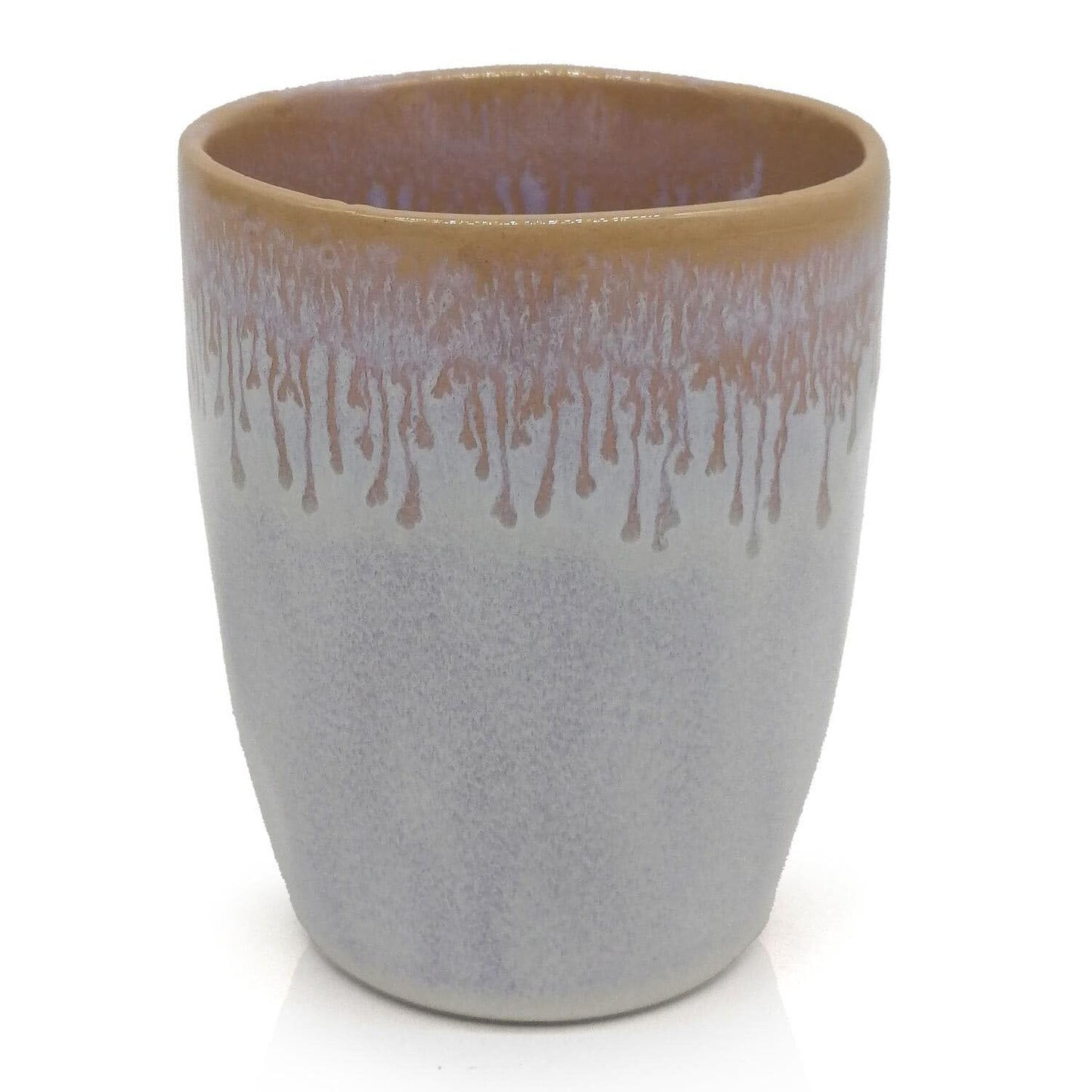Mea-Living STONEWARE Mug Polar White Heart, Handmade Stoneware, 280 ml, Beautiful Handmade Tableware