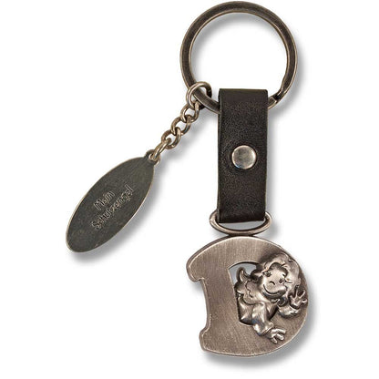 Guardian Angel Keychain Letter D