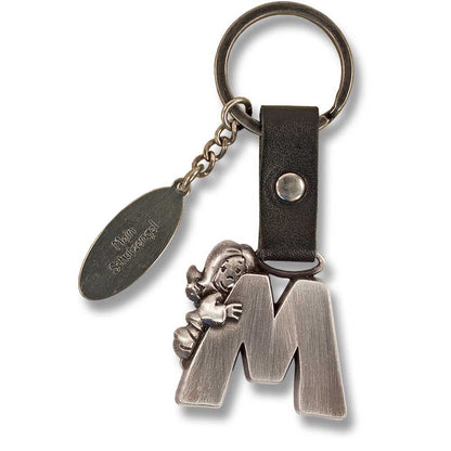 Guardian Angel Keychain Letter M