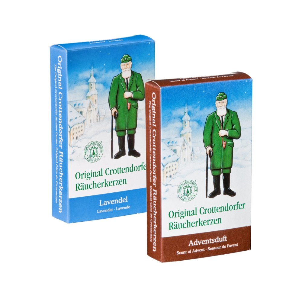 Crottendorf Incense Cones Christmas Scents Set of 2 Advent Scent + Lavender