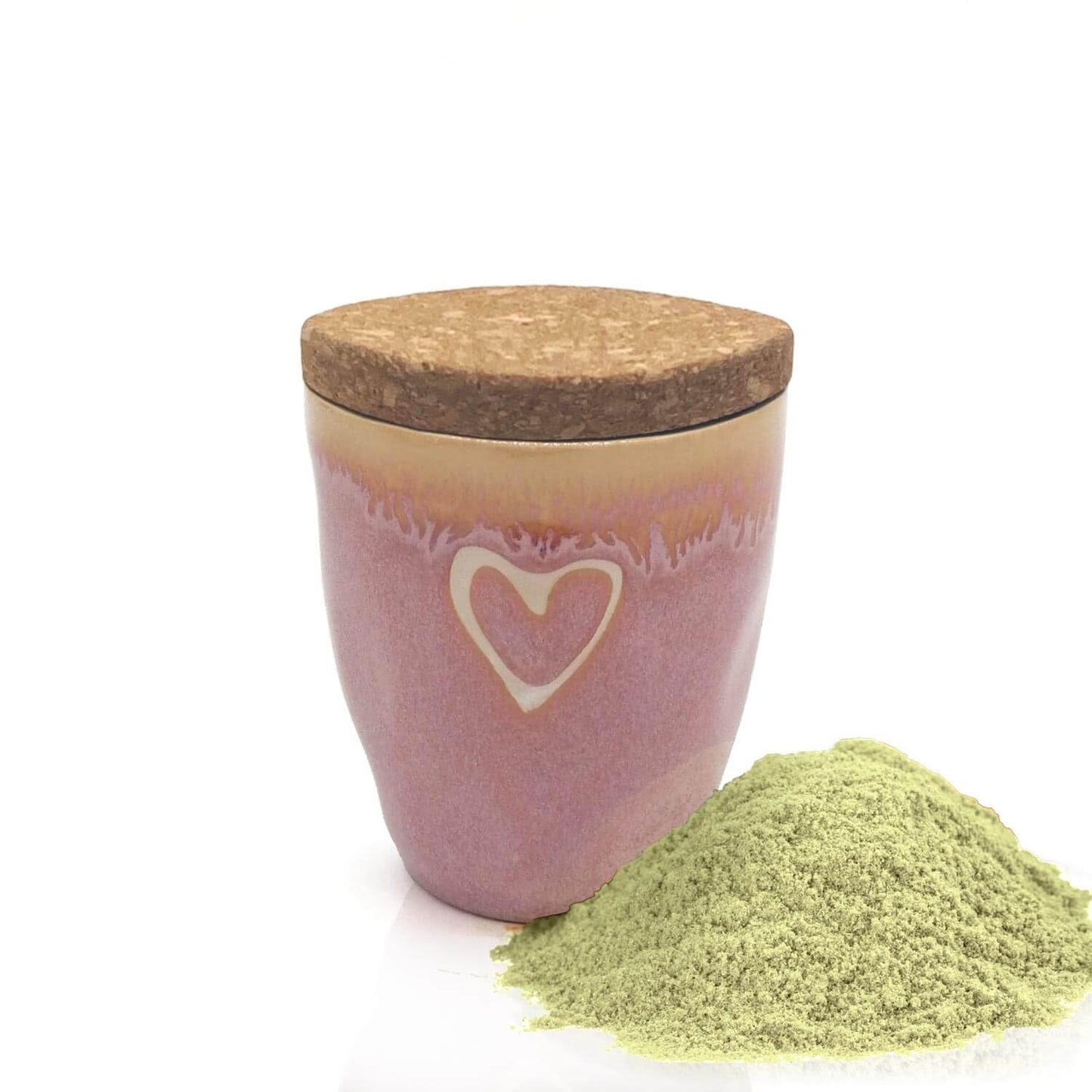 MEA Living, Spice in an espresso mug, STONEWARE mug, heart pink, "Sour Cream Dip"