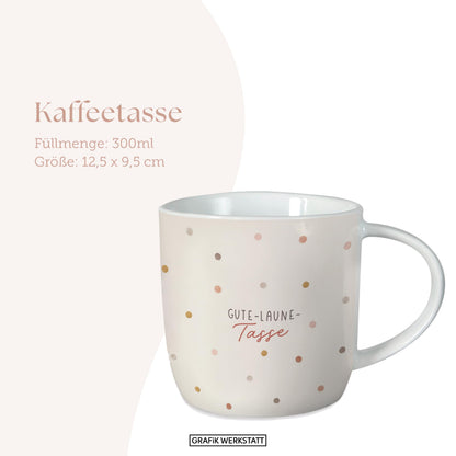 Tazza da caffè con scritta Grafic-Werkstatt 300 ml | Tazza in porcellana | Tazza del buon umore