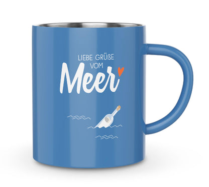 La Vida Edelstahl-Thermobecher, Doppelwandig,  250ml mit maritimen Motiven