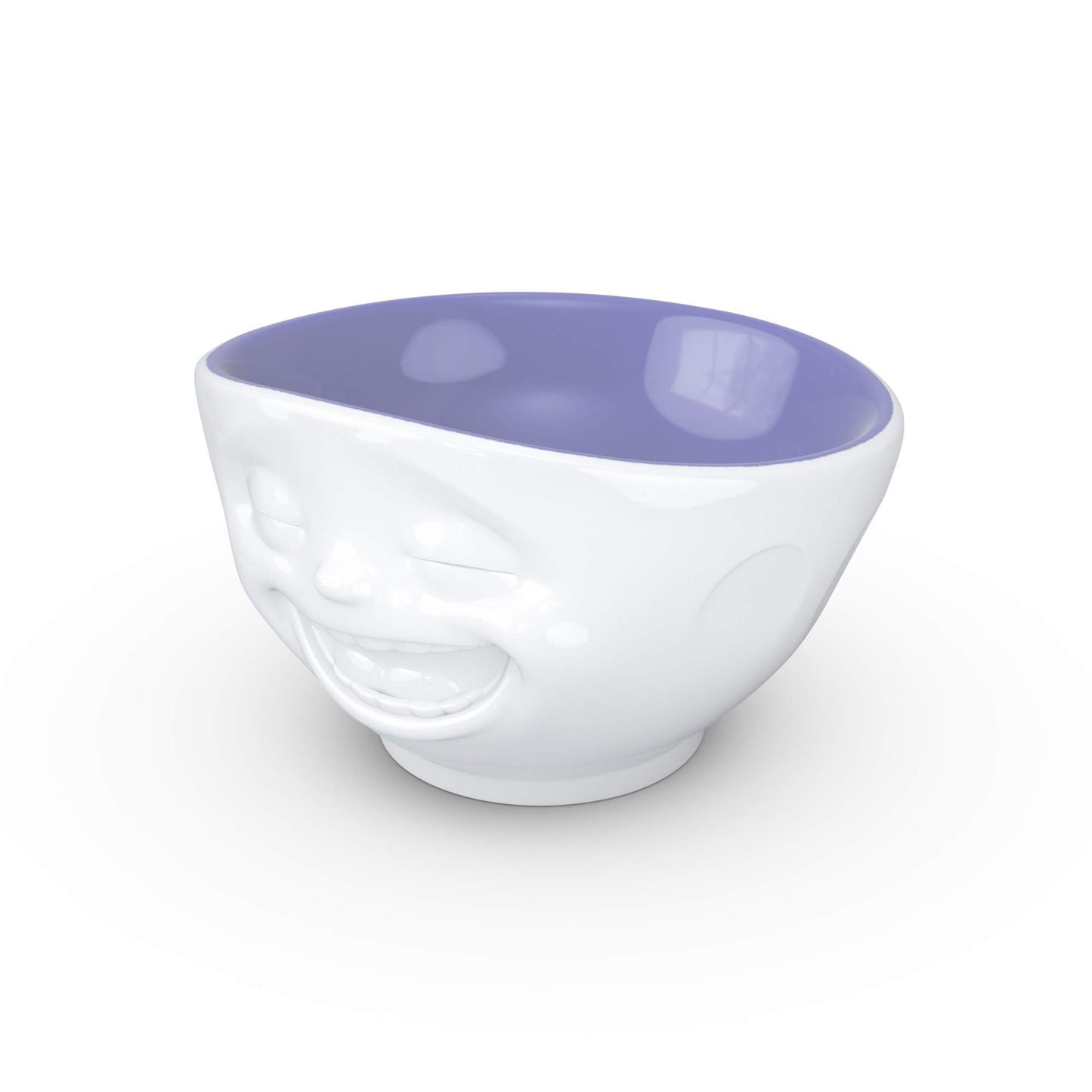 FIFTYEIGHT PRODUCTS / Tazze / Ciotola "Sorridendo" (Porcellana, 500ml, interno lavanda, Made in Germany)