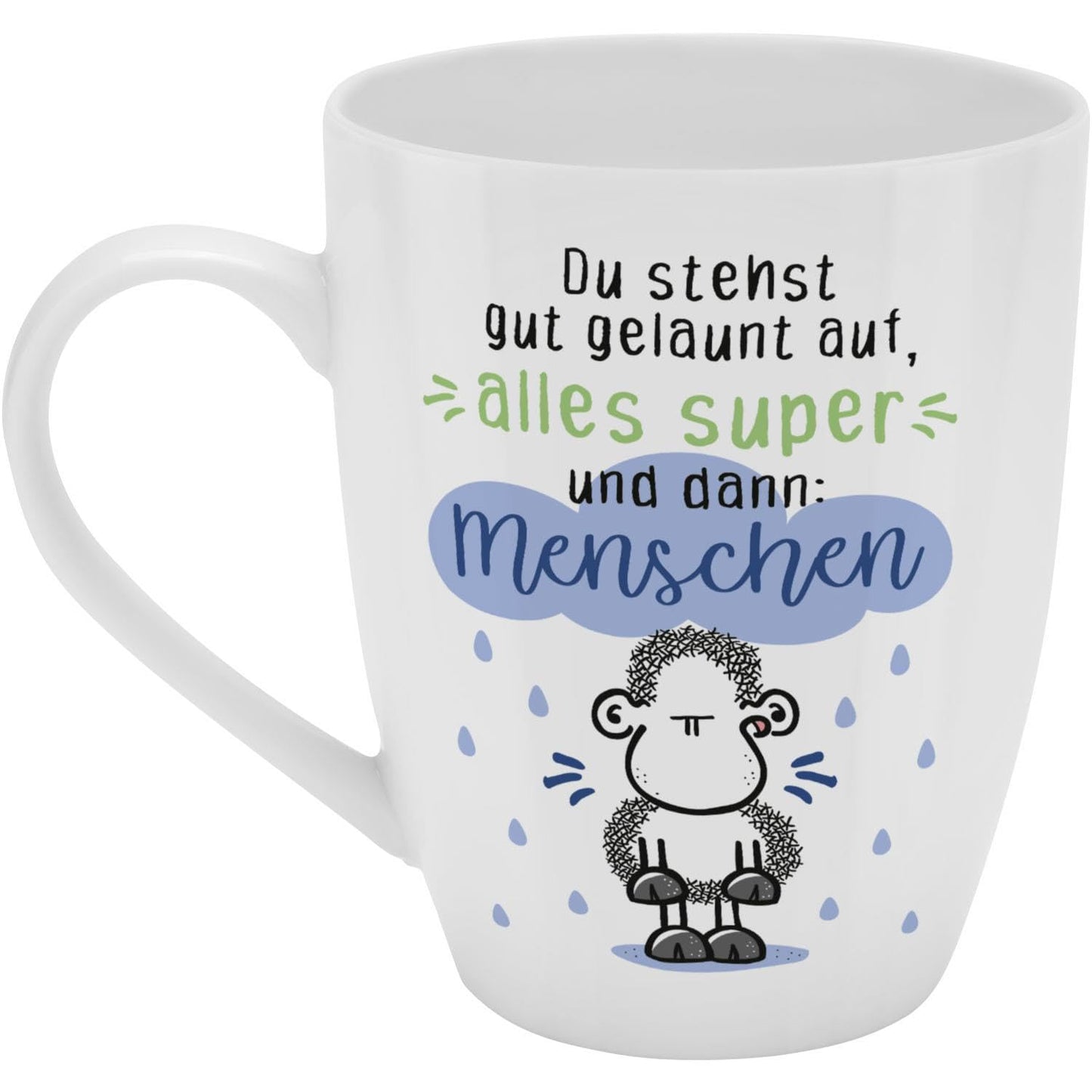 Sheepworld Becher mit Spruch | 350ml | Motiv "Menschen"