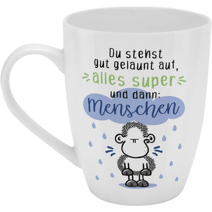 Sheepworld Becher mit Spruch | 350ml | Motiv "Menschen"