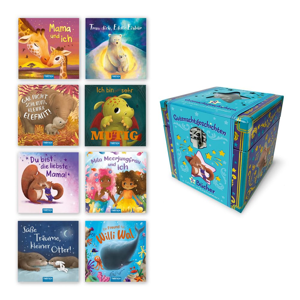 TRÖTSCH - My Little Story Box "Bedtime Stories" | 8 small books in a cardboard box: Read-aloud books for children aged 3 and up: ... Storybook Sleep Companion [Paperback] [Aug 01, 2025] Trötsch Verlag GmbH & Co.KG