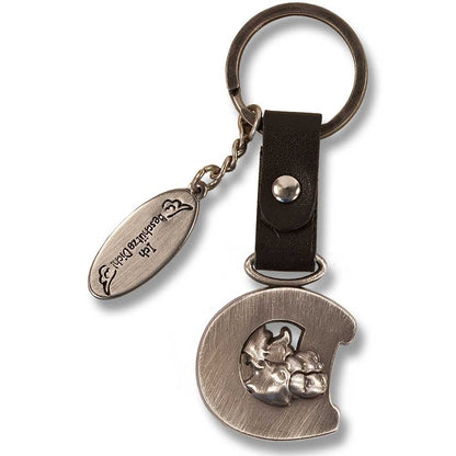 Guardian Angel Keychain Letter D