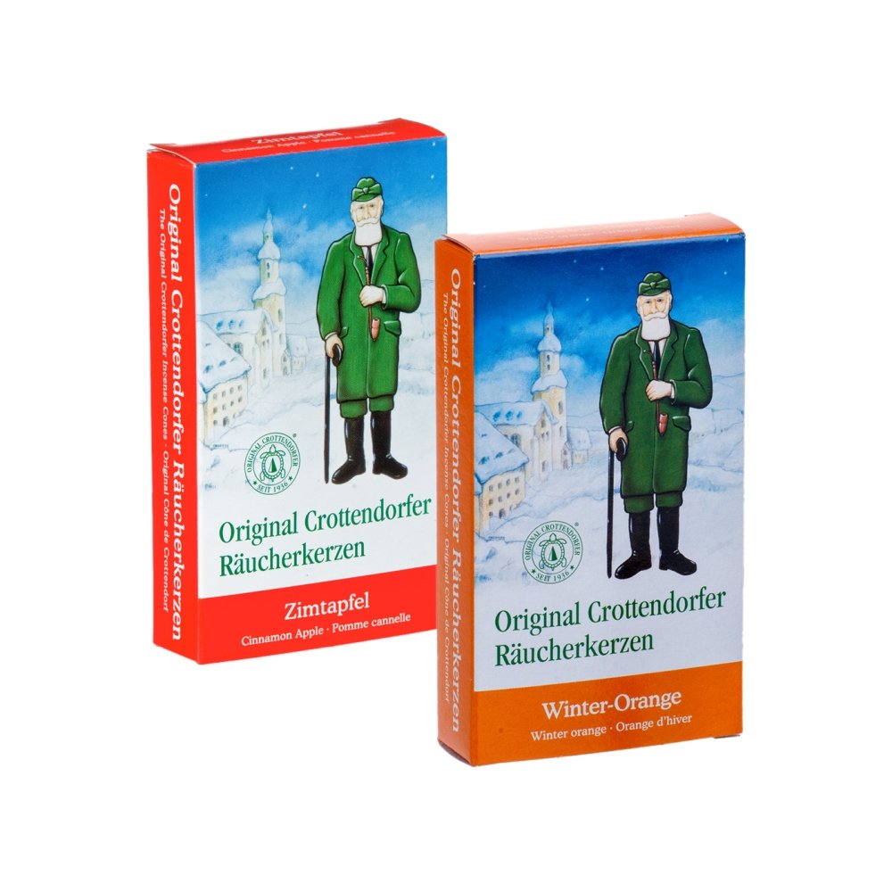 Crottendorf Incense Cones Set of 2: Cinnamon Apple + Winter Orange