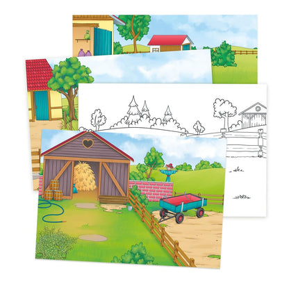 TRÖTSCH - Activity Case My Colorful Farm Case | Case with a game and coloring book, sticker pages and mini-posters | From 3 ... Educational toy Travel companion Play case [Other accessories] [Aug 28, 2025] Trötsch Verlag GmbH & Co. KG