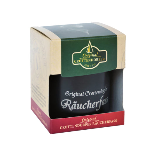 Crottendorfer Räucherfass mit Räucherkerzenhalter inkl. 20 Räucherkerzen Weihnachtlicher Weihrauch