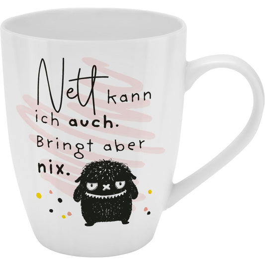 Sheepworld Becher mit Spruch | 350ml | Motiv "Nett kann ich auch..."