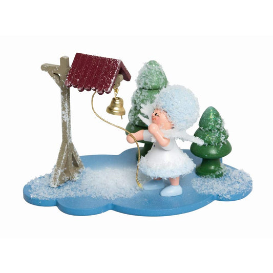 Drechslerei Kuhnert | Fiocco di neve su nuvola | con campana