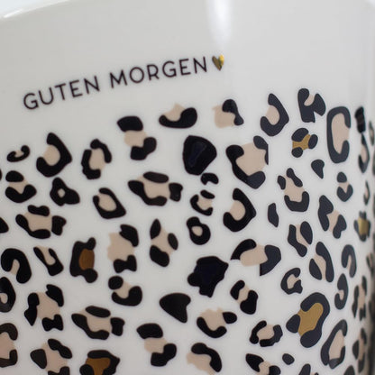 Graphic Workshop Espresso Cup with 100% Real Gold | Porcelain Cup | 50 ml | Good Morning