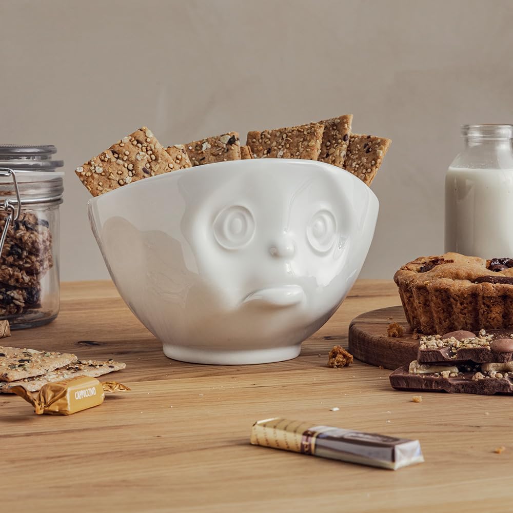 FIFTYEIGHT PRODUCTS / Mugs / "Pouting" Bowl (Porcelain, 500ml, white, Made in Germany)