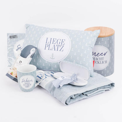 La Vida Cotton Pillow, "Liegeplatz", Rectangular, 40 x 25 cm
