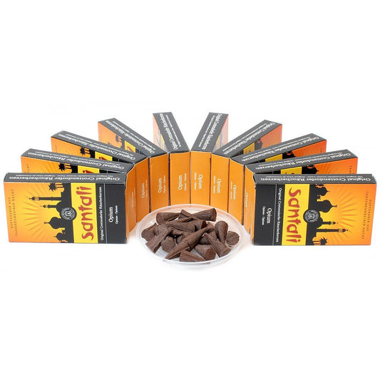 Original Crottendorf Incense Cones - 10x20 Value Pack - SANTALI Opium Erzgebirge
