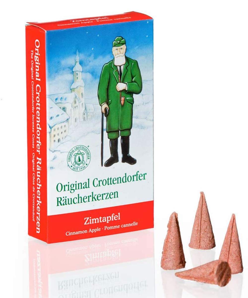 Crottendorfer Räucherkerzen set da 10 (10 x 24 pezzi) Mela alla cannella
