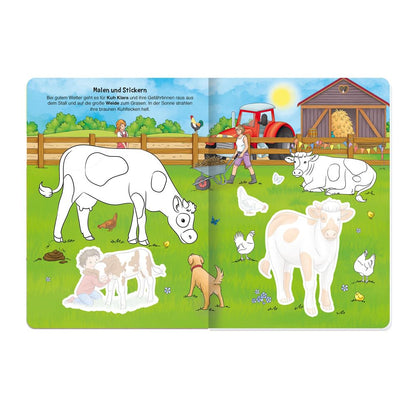 TRÖTSCH - Activity Case My Colorful Farm Case | Case with a game and coloring book, sticker pages and mini-posters | From 3 ... Educational toy Travel companion Play case [Other accessories] [Aug 28, 2025] Trötsch Verlag GmbH & Co. KG