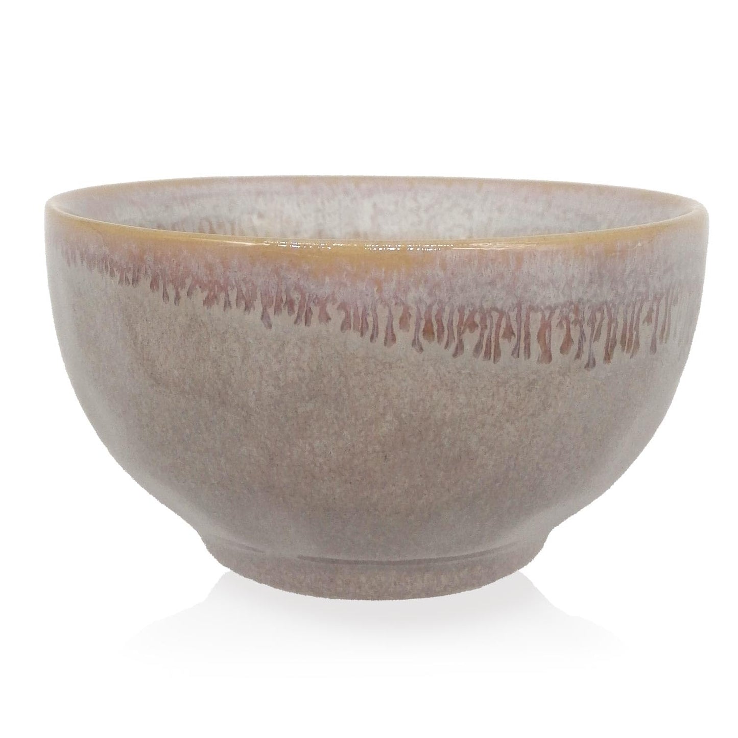 Mea-Living STONEWARE Ciotola sabbia cuore, stoviglie fatte a mano in gres, 450 ml, bellissime stoviglie fatte a mano