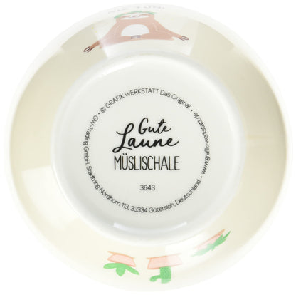 Grafik Werkstatt Muesli Bowl | Porcelain Bowl | Doing Nothing, Brown
