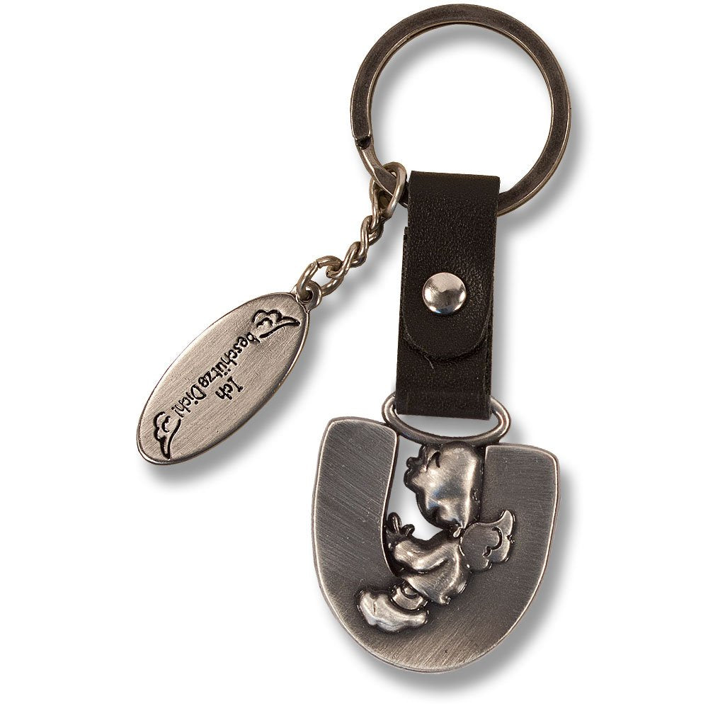 Guardian Angel Keychain Letter U