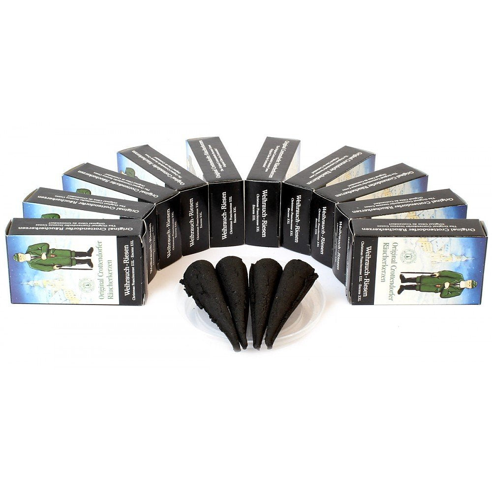 Original Crottendorfer Incense Cones - 10x4 Economy Pack - Frankincense Giants Erzgebirge