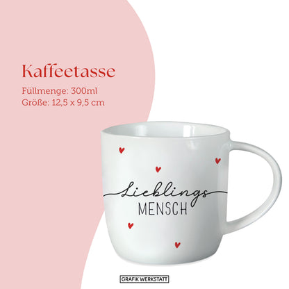 Graphic Workshop Coffee Mug with Saying 300 ml | Porcelain Mug | Favorite Person
