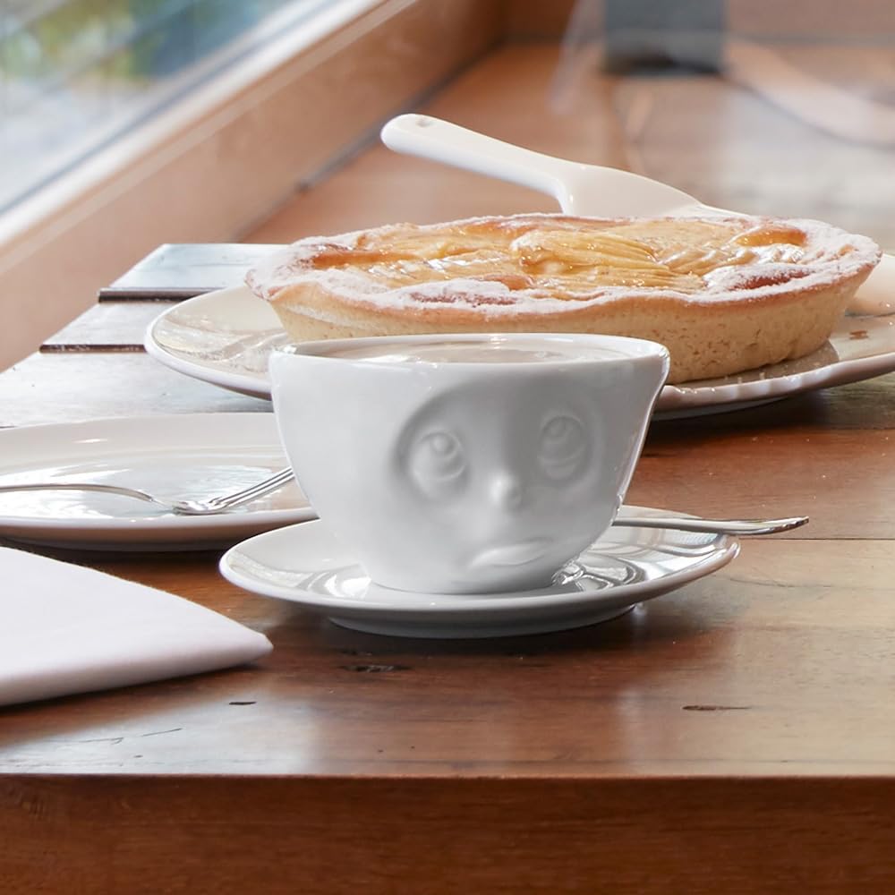 FIFTYEIGHT PRODUCTS / Tassen / Kaffeetasse „Och Bitte“ (Porzellan, 200 ml, weiß, Made in Germany)