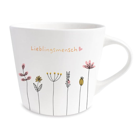 Graphics Workshop Coffee Mug with 100% Real Gold | Porcelain Mug | 420 ml | Favorite Person