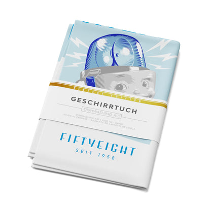 FIFTYEIGHT PRODUCTS / Tassen / Geschirrtuch “SPÜL Hilfe (Made in Germany)