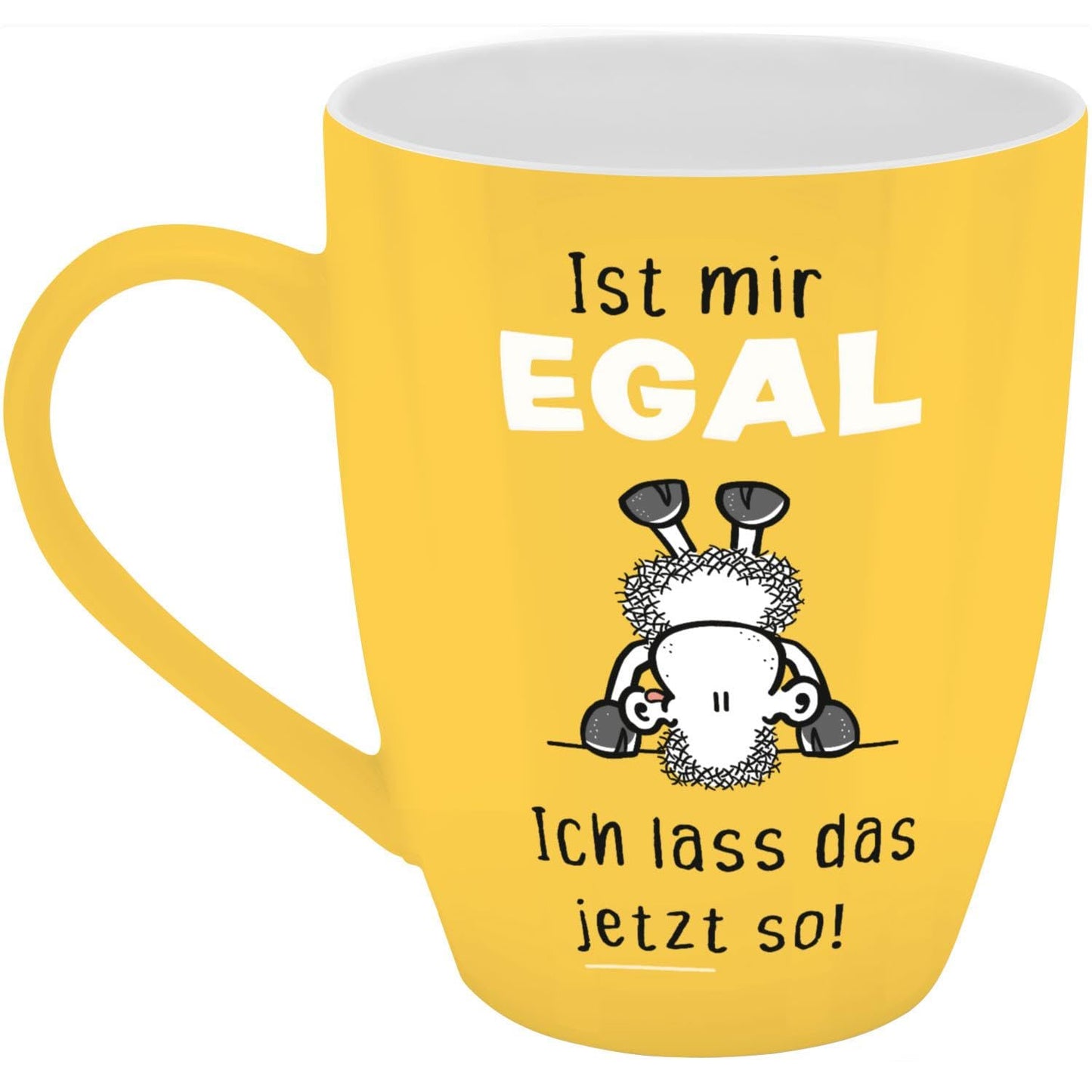 Sheepworld Becher mit Spruch | 350ml | Motiv "Egal"