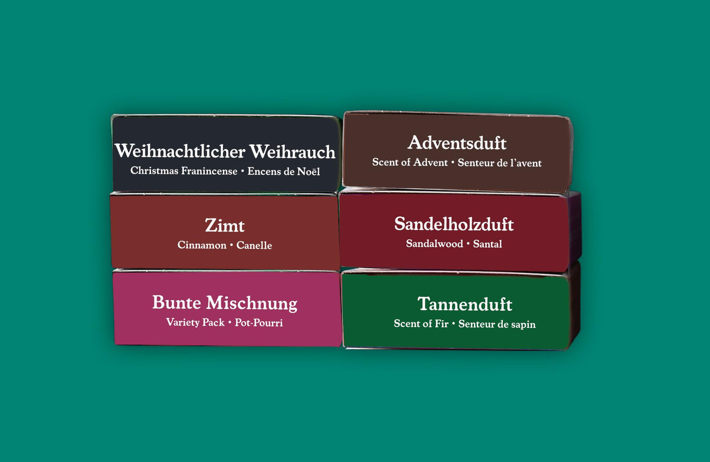 Crottendorfer Räucherkerzen Incenso - Profumo Finissimo Taglia unica 1 x 6 confezioni assortite