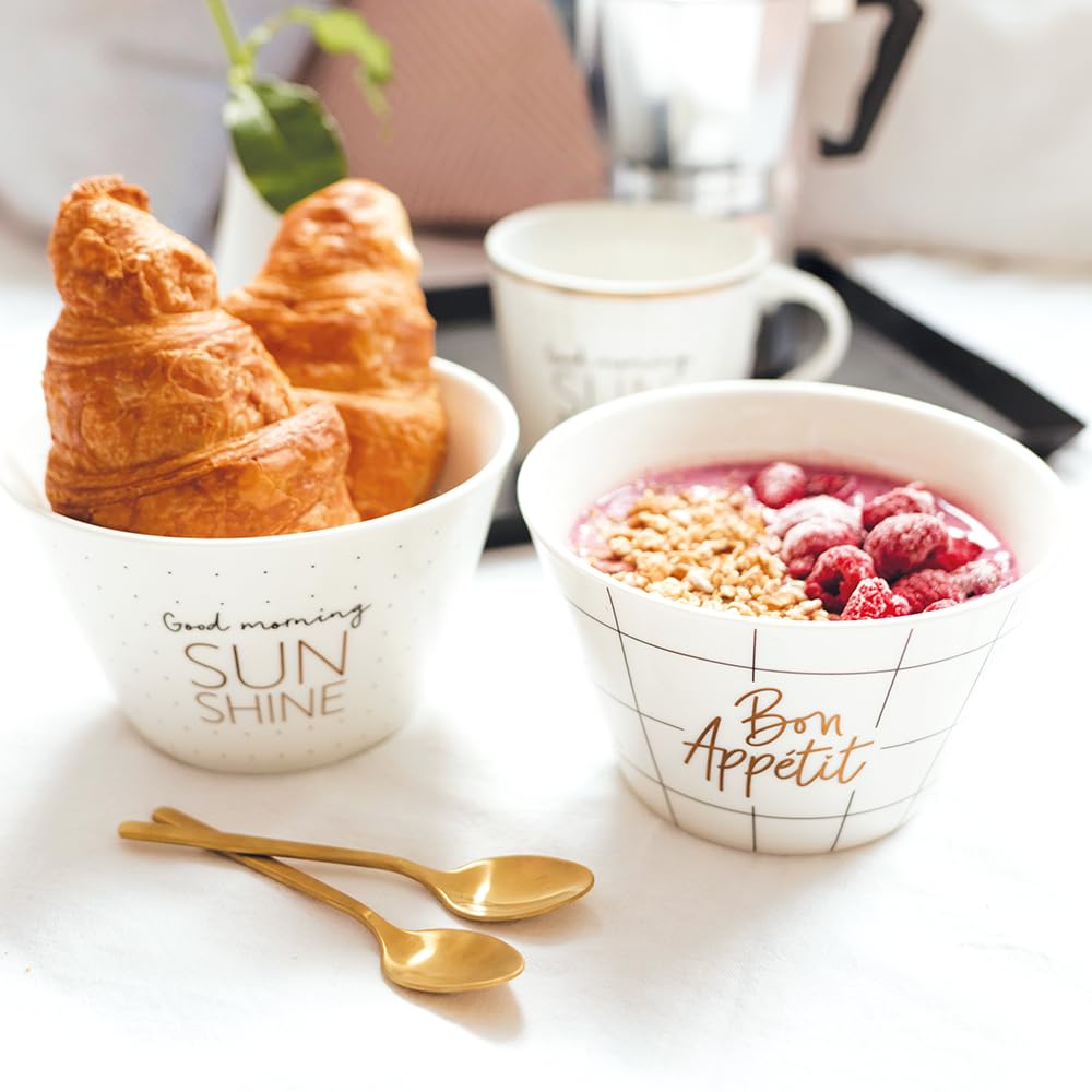 Grafik-Werkstatt Cereal Bowl | with Real Gold | Porcelain | Enjoy