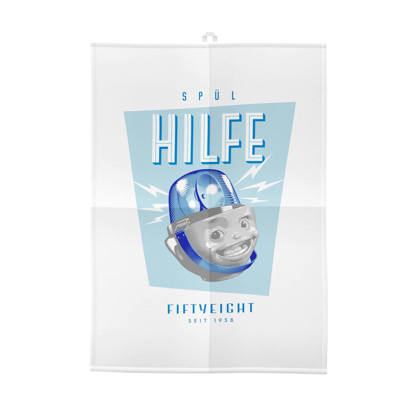 FIFTYEIGHT PRODUCTS / Tassen / Geschirrtuch “SPÜL Hilfe (Made in Germany)