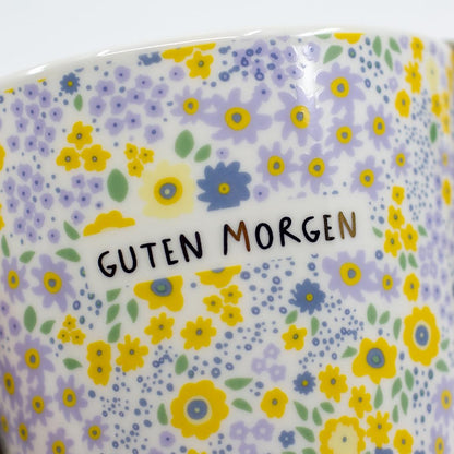 Graphics Workshop Coffee Mug with 100% Real Gold | Porcelain Mug | 420 ml | Good Morning