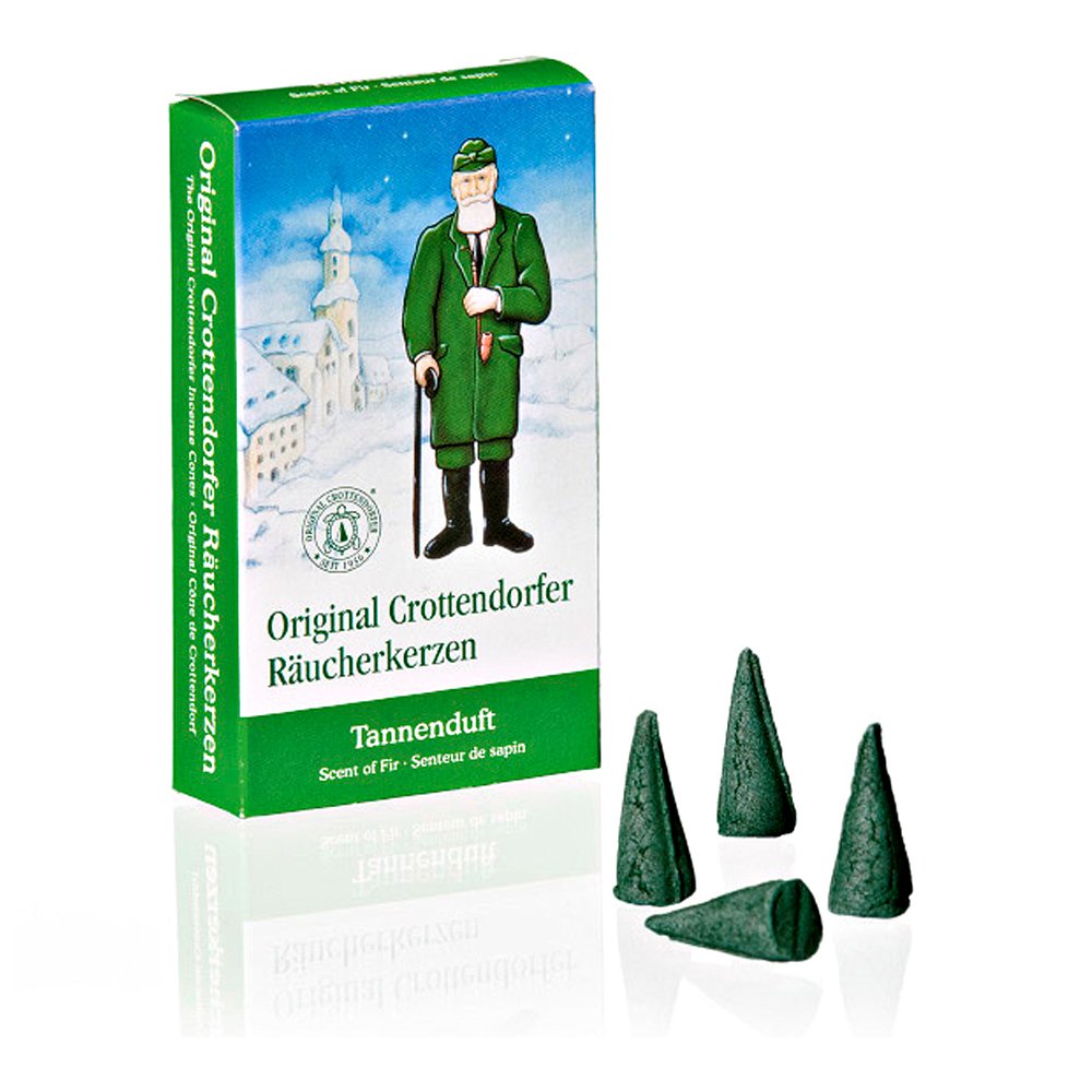 Crottendorfer Incense Cones Fir Scent 3 x 24 Pieces, Incense Cones, Christmas Candles, Incense Pyramids